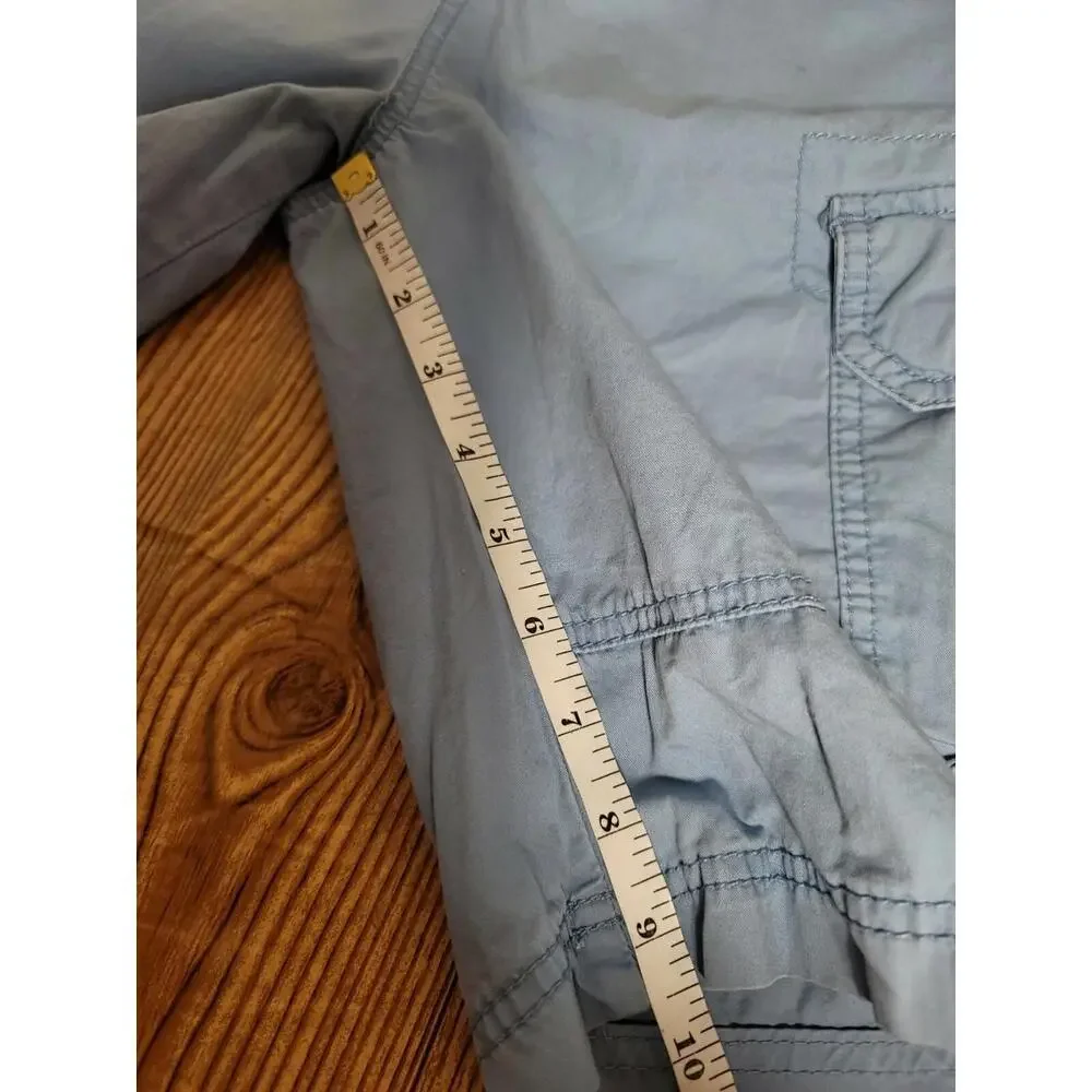 Lucky Brand Boy's Size 16‎ Youth Cargo Shorts Blue 100% Cotton